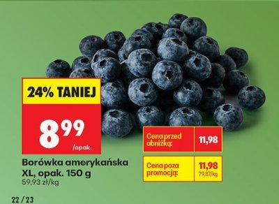 Borówka amerykańska XL promocja w Biedronka
