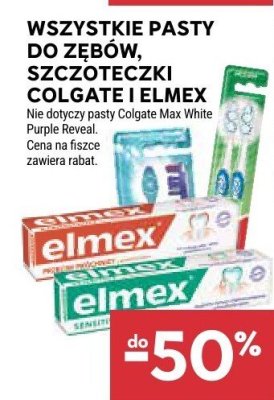 Pasta do zębów, szczoteczki Colgate i Elmex Stokrotka promocja w Stokrotka