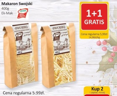 Makaron Swojski Ek-Mak promocja w Market Point