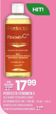 Płyn micelarny Perfecta Fenomen C do demakijażu 3w1 promocja w Drogerie Natura