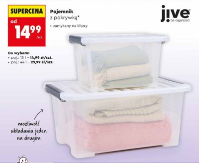 Pojemnik z pokrywką Jive 15 l  promocja w Biedronka