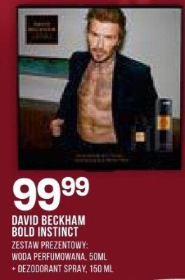 Perfumy David Beckham Bold Instinct zestaw prezentowy woda perfumowana + dezodorant spray promocja w Drogerie Natura