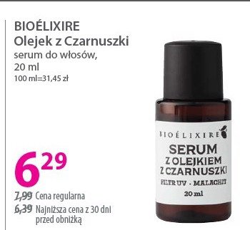 Olejek z czarnuszki Bioelixire promocja