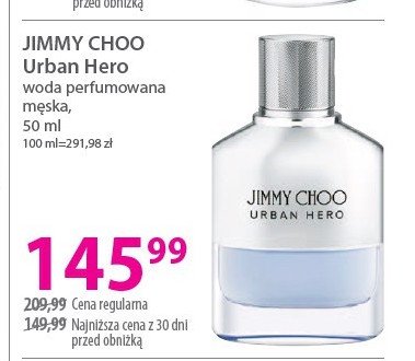 Woda perfumowana JIMMY CHOO URBAN HERO promocja