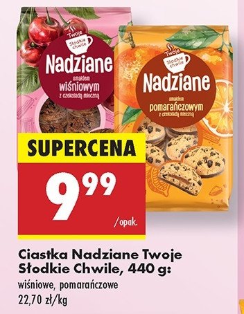 Ciastka z nadzieniem pomarańczowym Twoje słodkie chwile promocja w Biedronka