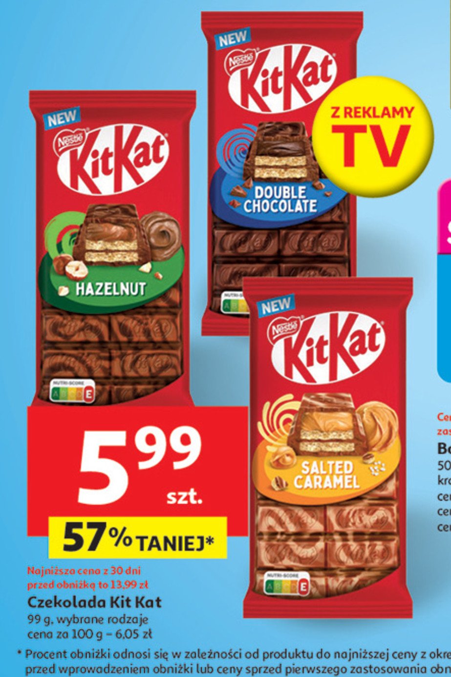 Czekolada hazelnut Kitkat promocja w Auchan