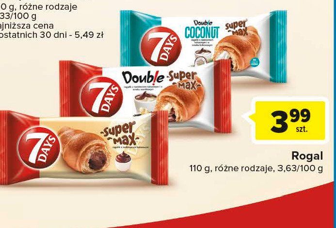 Rogal z nadzieniem kakaowym