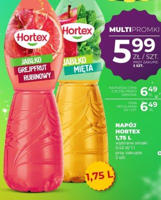 Napój Hortex jabłko mięta 1,75 l promocja w Duży Ben