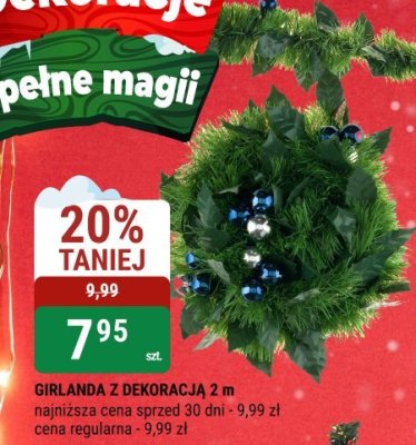 Girlanda z dekoracją 2 m promocja w bi1