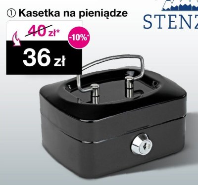 Kasetka na pieniądze STENZER promocja w Woolworth