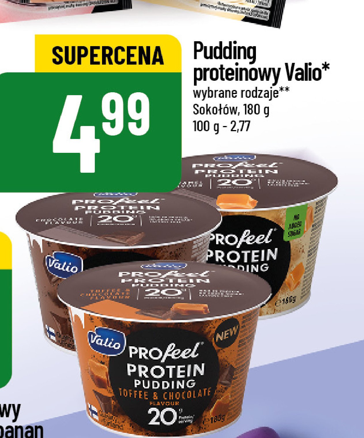 Pudding proteinowy karmel Valio profeel promocja