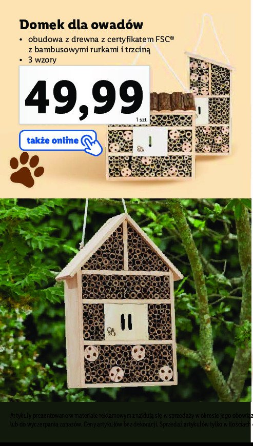 Domek dla owad贸w 26 x 13.5 x 8.5 cm Zoofari promocja
