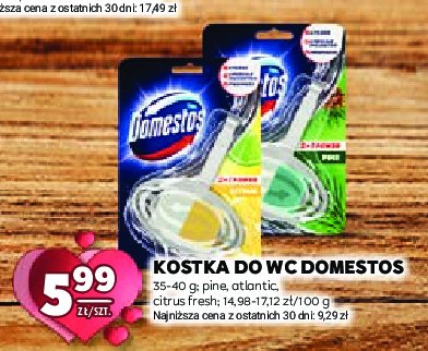 Kostka do wc ocean (atlantic) Domestos 3in1 power promocja