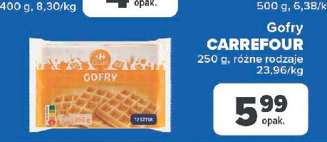 Gofry biszkoptowe Carrefour promocja
