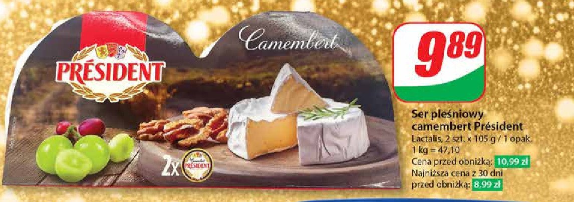 Ser camembert naturalny President promocja