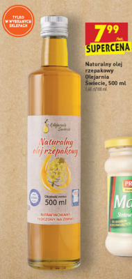 Olej rzepakowy naturalny Oleje 艣wiecie promocja