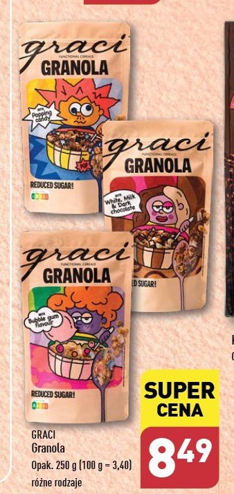 Granola white milk & dark chocolate Graci promocja