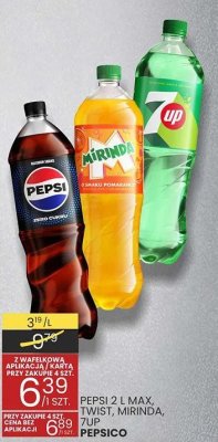 Napój Pepsi 2 l Max, Twist, Mirinda, 7up Pepsico promocja w Wafelek