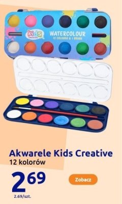 Akwarele Kids Creative, 12 kolorów promocja w Action