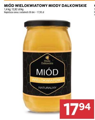 Miód wielokwiatowy Miody Dalkowskie promocja w Stokrotka
