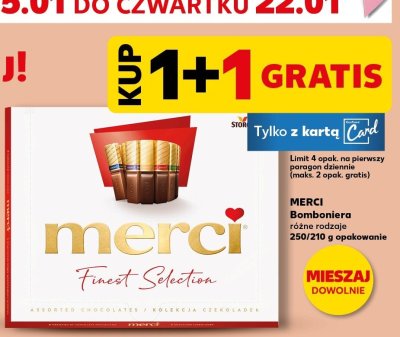 Bomboniera różne rodzaje 1+1 GRATIS promocja w Kaufland