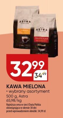 Kawa mielona Astra promocja w Chata Polska