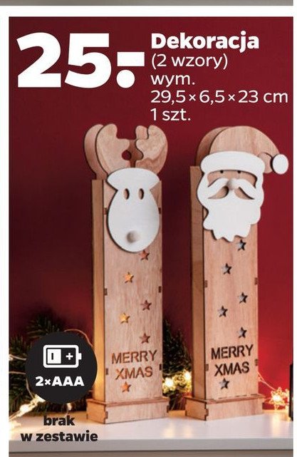Dekoracja led renifer promocja w Dealz