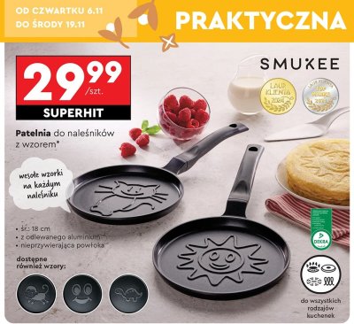 Patelnia do naleśników z wzorem promocja w Biedronka
