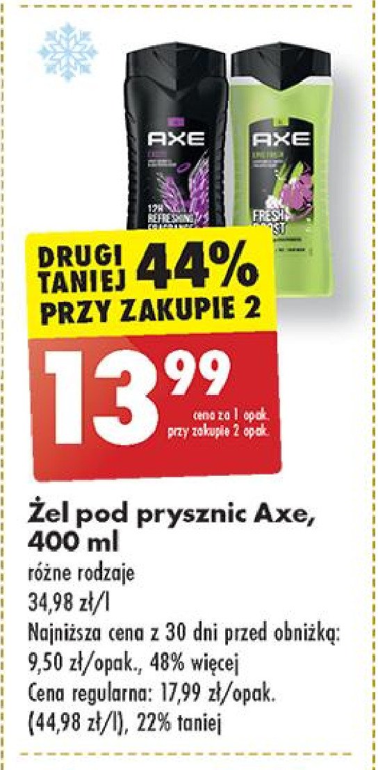 Zel pod prysznic Axe epic fresh promocja