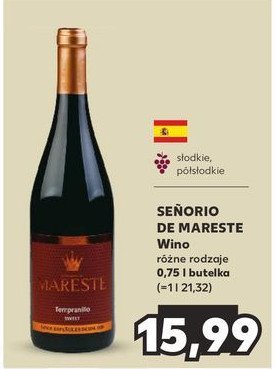Wino SENORIO DE MARESTE promocja