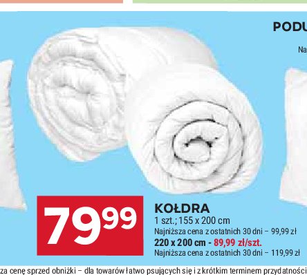 Kołdra 220 x 200 cm promocja