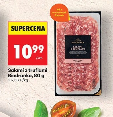 Salami z truflami  promocja w Biedronka
