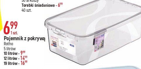 Pojemnik z pokrywk膮 5 l Rotho promocja