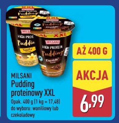 Pudding proteinowy XXL czekoladowy promocja w Aldi