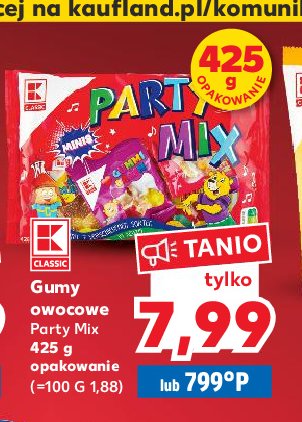 Gumy owocowe party mix K-classic promocja