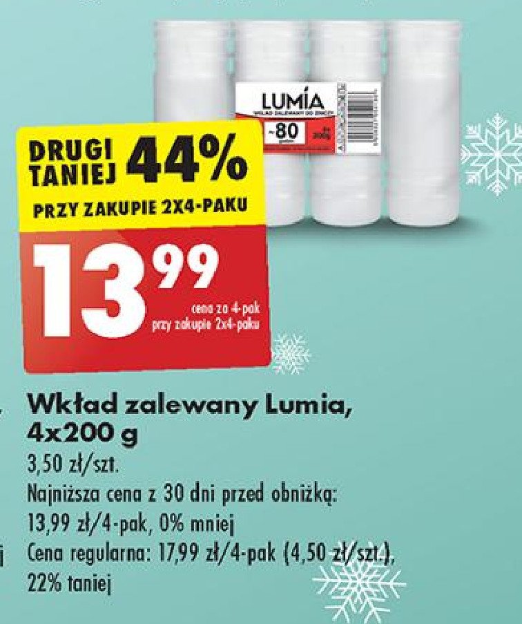 Wkład zalewany 200 g Lumia promocja w Biedronka