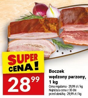Boczek wędzony parzony, 1 kg promocja w Twój Market