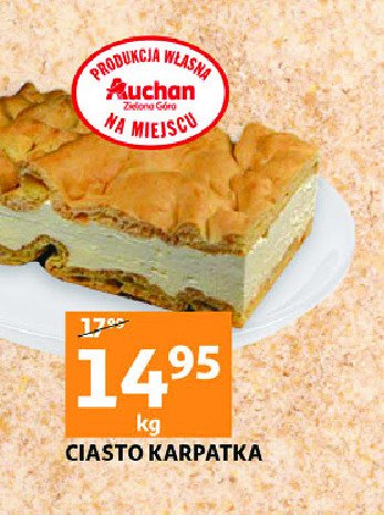Ciasto karpatka Auchan promocja