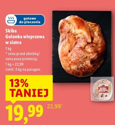Golonka wieprzowa w siatce promocja w Lidl