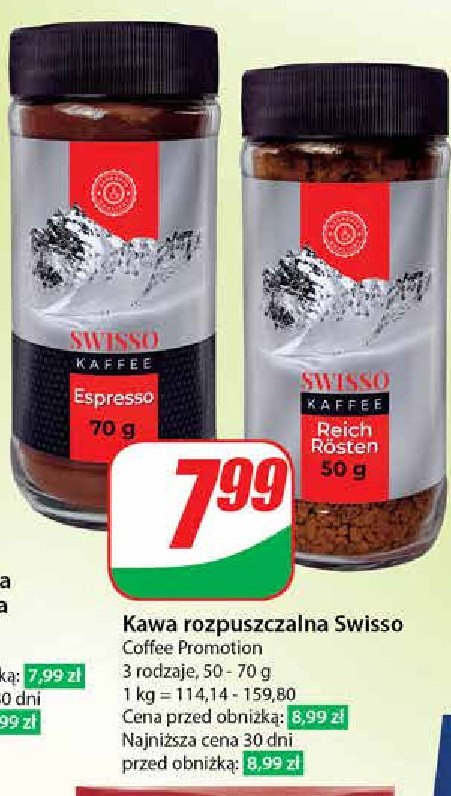 Kawa SWISSO KAFFEE promocja