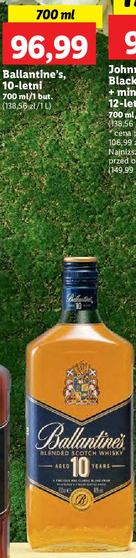 Whisky Ballantine's 10 yo promocja