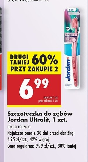 Szczoteczka do zębów ultra soft Jordan ultra lite promocja