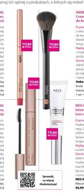 Tusz Hebe Professional Make Me Curl Mascara promocja w Hebe