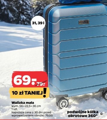Walizka mała promocja w Netto