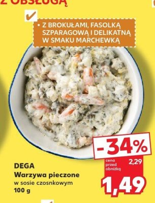 Warzywa pieczone w sosie czosnkowym promocja w Kaufland