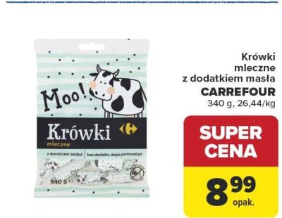 Krówki mleczne z dodatkiem masła CARREFOUR promocja w Carrefour Market
