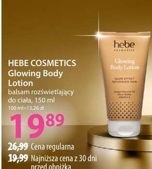 Balsam rozświetlający do ciała Glowing Body Lotion promocja w Hebe