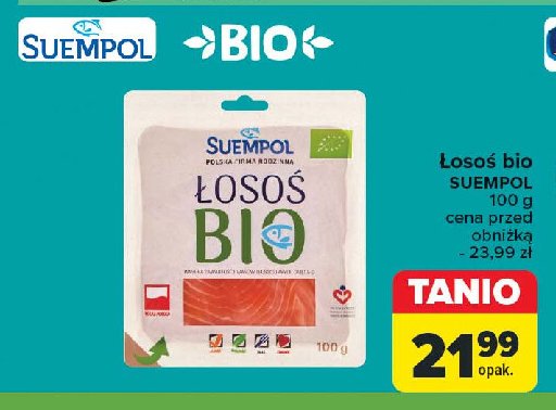 Łosoś wędzony bio Suempol promocja