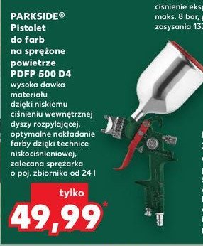 Pistolet do farb Parkside promocja w Kaufland