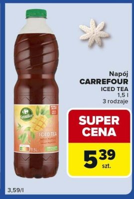 Napój Napój CARREFOUR ICED TEA 3 rodzaje promocja w Carrefour Express